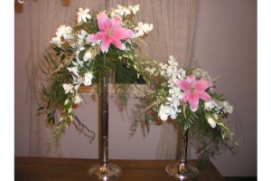 pink lily arrangements 2         